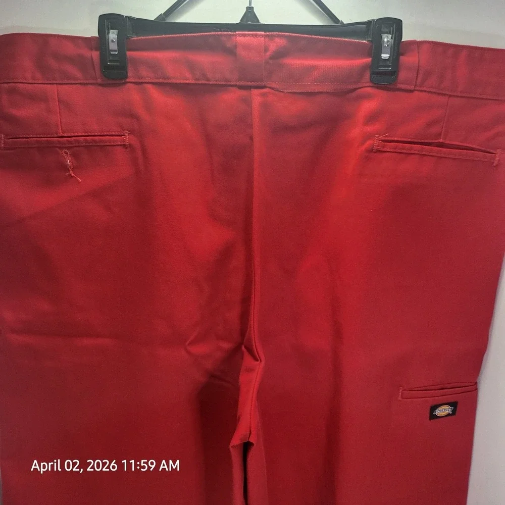 Vintage Dickies Shorts Mens 44 x 13" Inseam Red Long Baggy Chinos Skater Y2K 90s - Picture 9 of 12